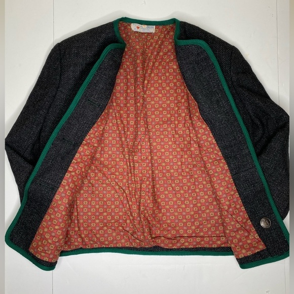 Vintage Obermeyer Grey Wool Jacket Made in Bavaria Sz 42 - Picture 2 of 7